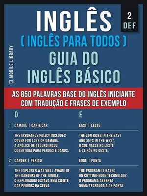 cover image of 2--DEF--Inglês ( Inglês Para Todos ) Guia do Inglês Básico